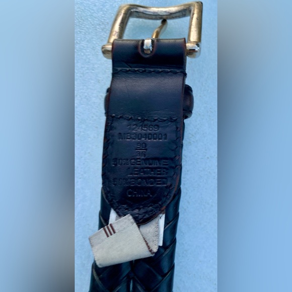 Fossil Men's Black Braided Leather Belt  Size 36 - Picture 9 of 12